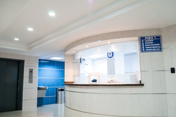Recepción de clínica o centro médico